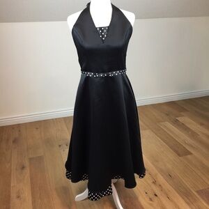 Vintage Gunne Sax X Jessica McClintock Black Polka